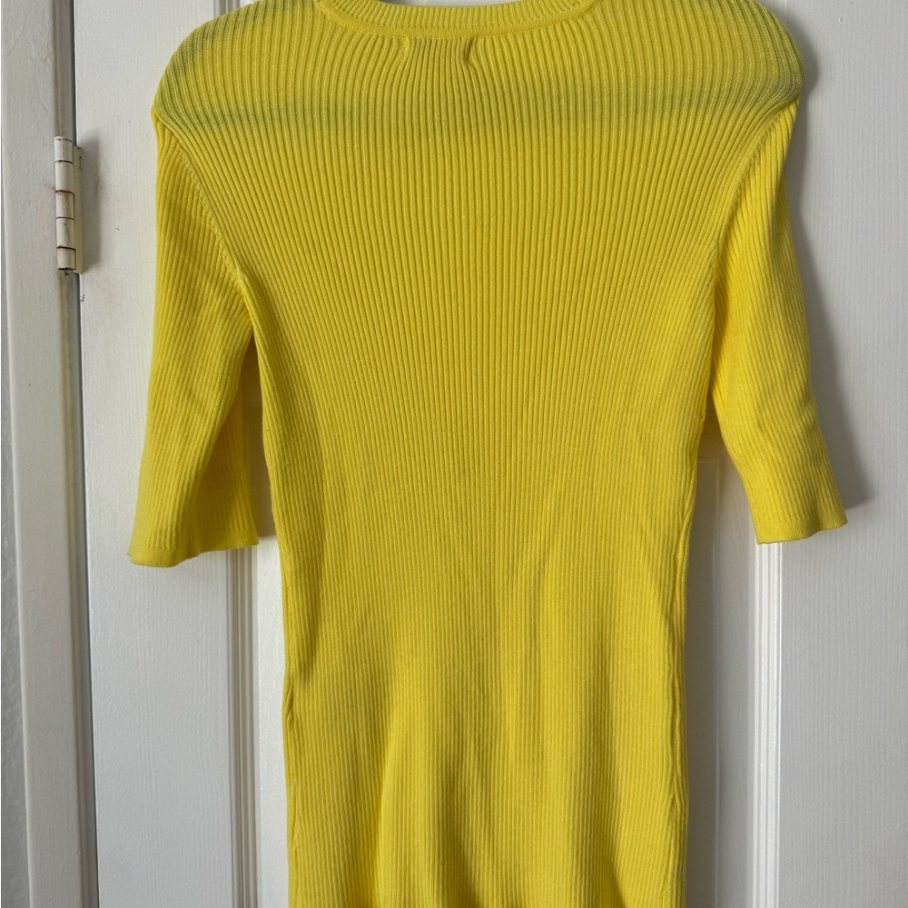 NWOT Style & Co Bright Ribbed Top - Picture 3 of 4